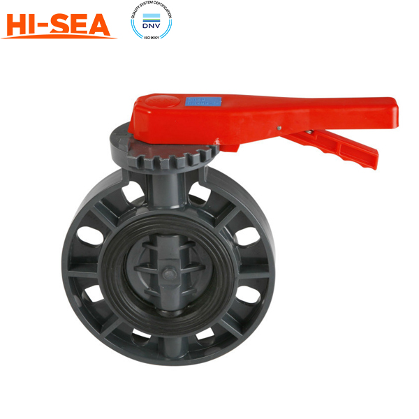 Hand operated butterfly valve